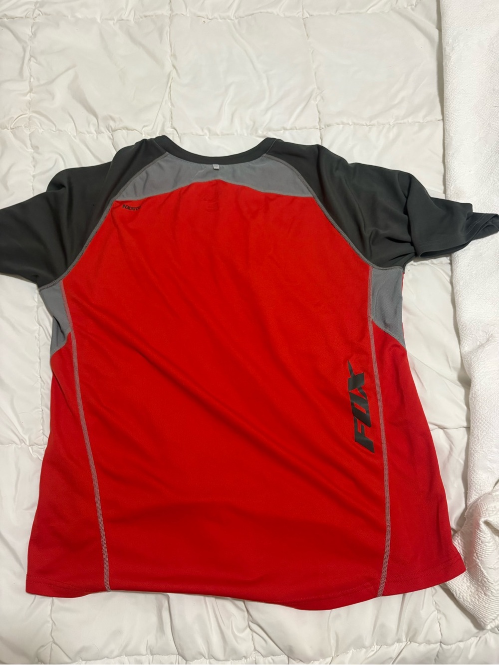 Fox Racing Red & Gray Raglan MTB Jersey - Picture 3 of 4